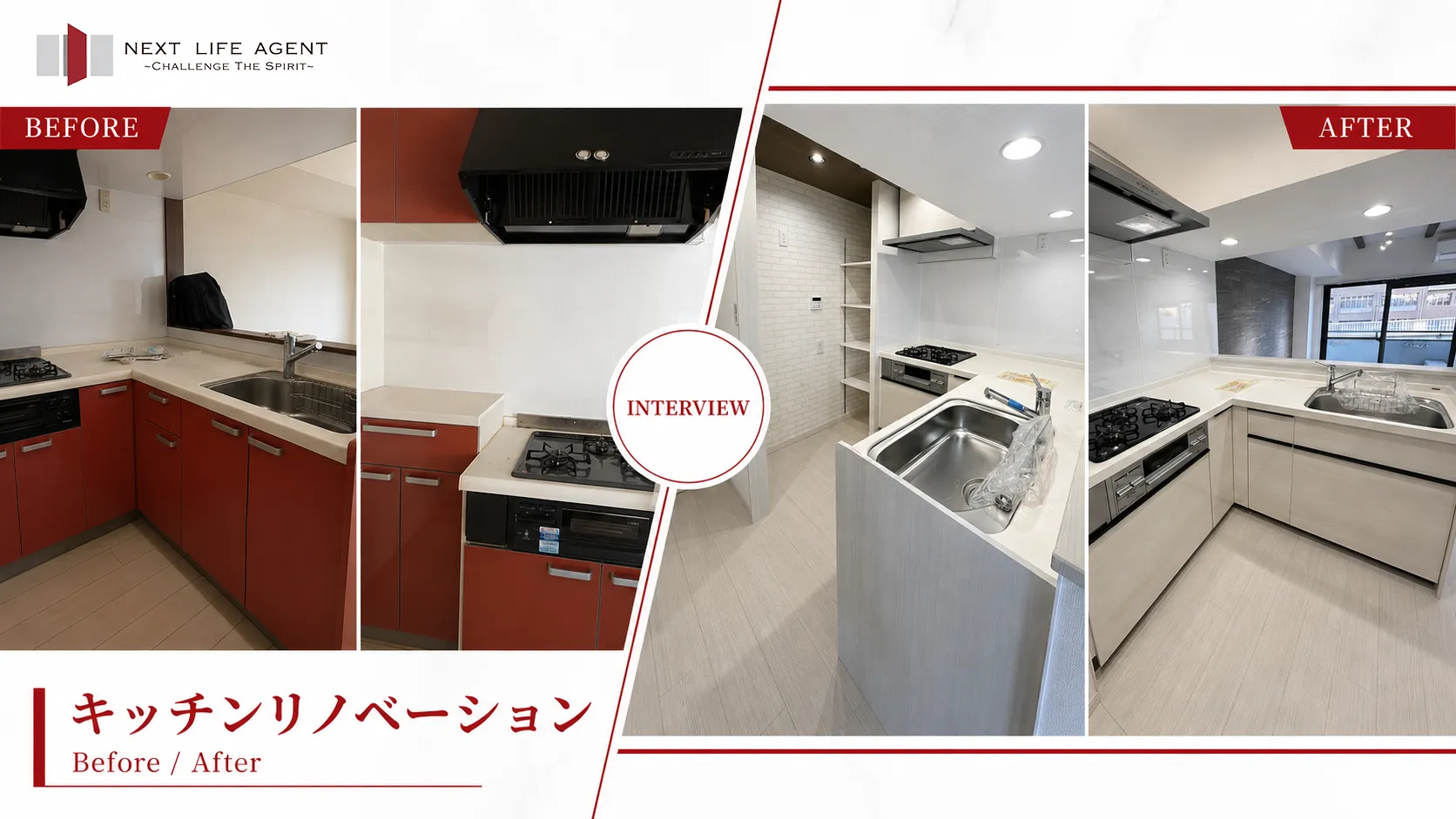 キッチンリノベーション Before / After